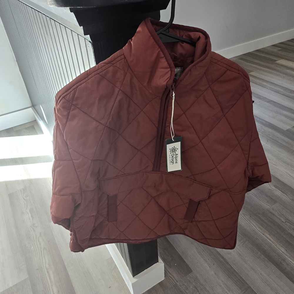 Women's Quilted Jacket - Burgundy